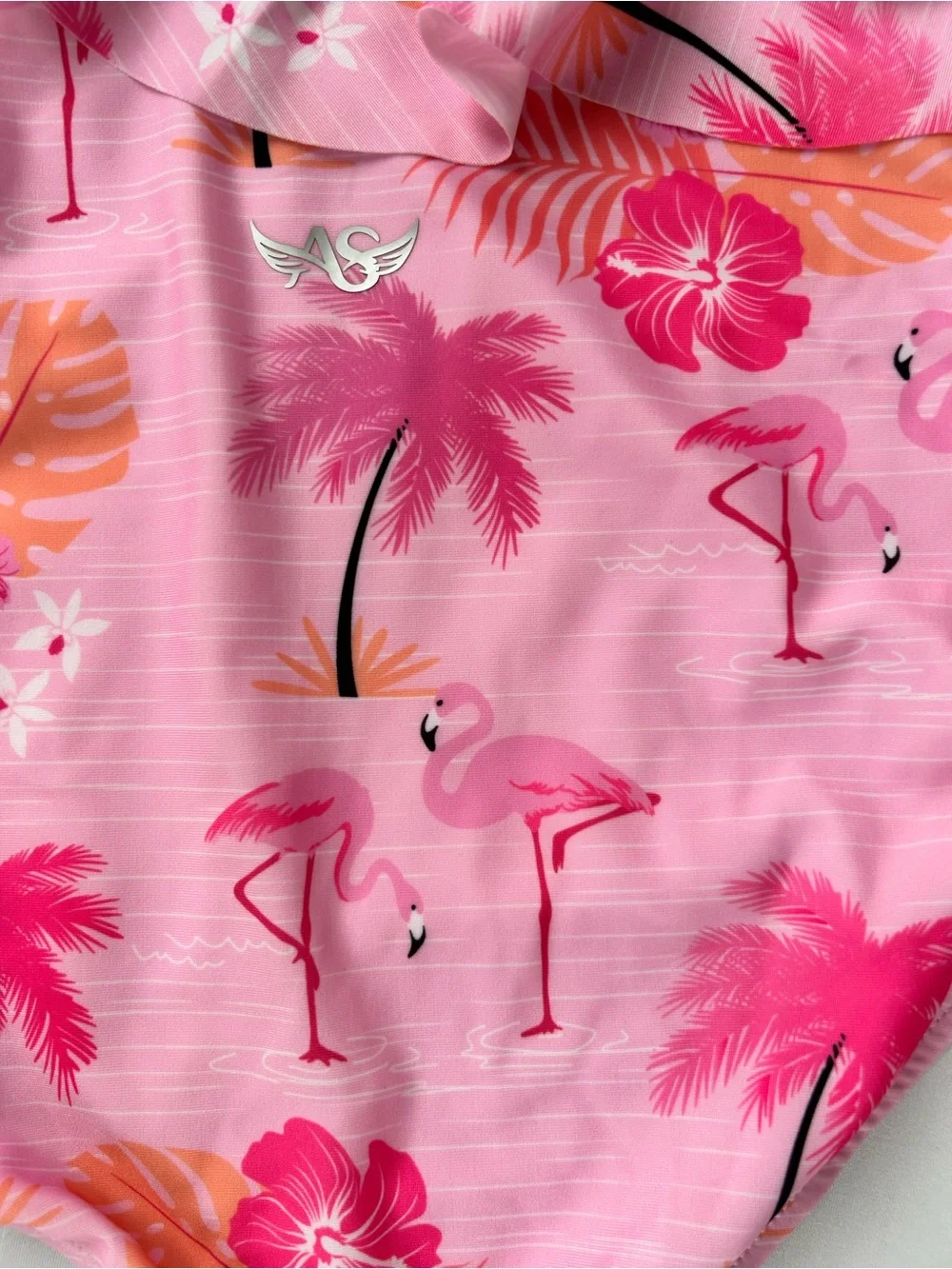 Pink Flamingo One-Piece Swim for Kids